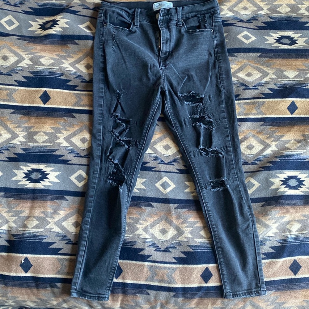Mudd High-Rise Ripped Jeggings